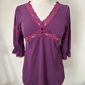 Moussy purple blouse